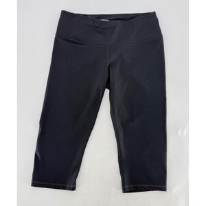 Victoria Sport Women's Crop Leggings Black Athletic Pants Sz L Basic Gym Comfort